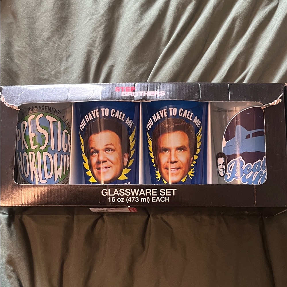 Step Brothers Glassware Set